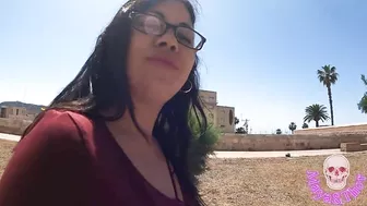 Park Blowjob Cumshot To Stranger Cum On Her Burning Face