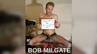 Bob Milgate Totally Exposed Wearing Black Fishnet Pantyhose And High Heels Ii