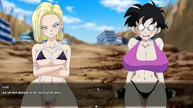 Busty Babes Battle For Dominance: Videl, Chichi, Bulma & Android 18 In A Wild Hentai Catfight