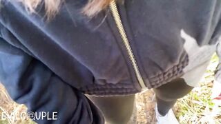 Outdoor Fuck And Shoejob On Risky Place (Huge Cumshot On My Air Force Nikes)