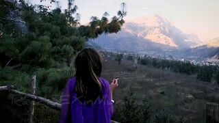 Randi Smoking In Verandah Of Himalayan Restaurant