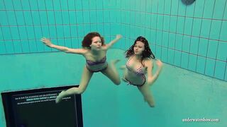 Katka And Kristy Underwater Hot Babes