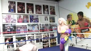 Blonde Bombshell Mixed Boxing