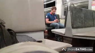 Touching Her Tits In A Train