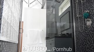 Lubed Big Dick Soapy Shower Fuck With Overflowing Mouthful