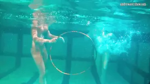 Babes Swim Strip And Have Fun Underwater