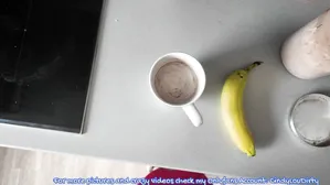 This Is A Magic Breakfast With My Magic Banana Inside My Pussy