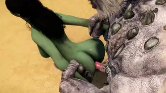 Sexy Orc Loves Troll Cock - Skyrim Porn