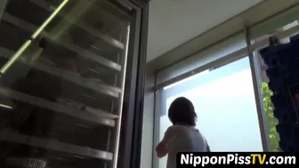 Japanese Beginner Peeing Her Undies Up Totally