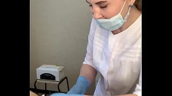 Dude Spontaneously Cum Right On The Procedure From The Beautiful Russian Master Sugarnadya